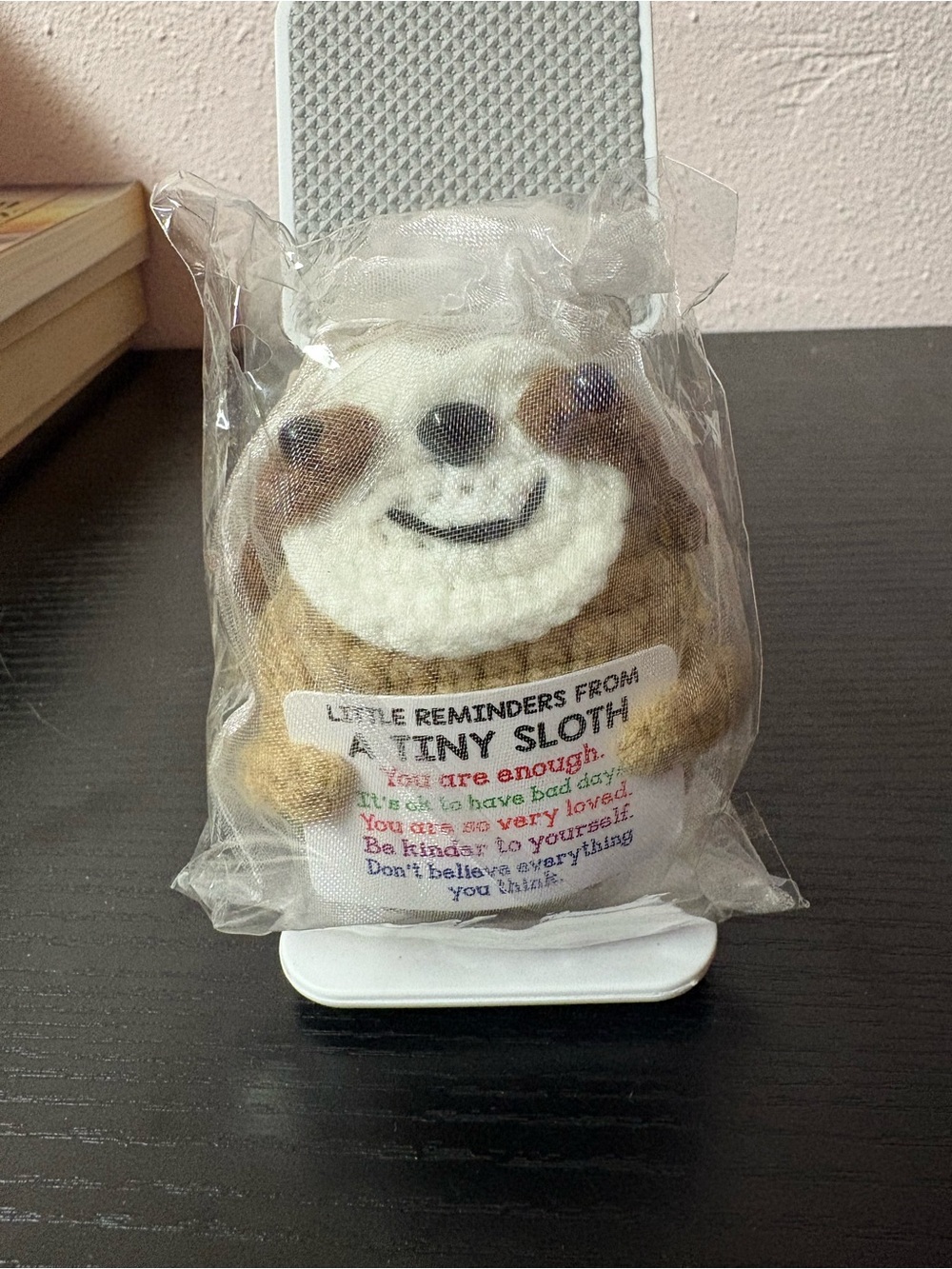 Tiny Sloth Inspirational Plush Positive Affirmation Gift NWT